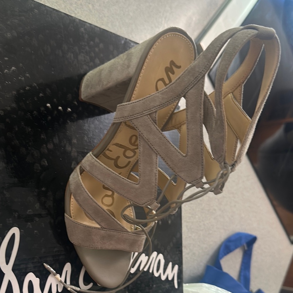 Sam Edelman Tan Heeled Shoes Elegant Comfort